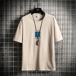 T2282P25网格挂拍短袖ins潮牌潮流夏薄衣服港风宽松圆领半袖体恤图片