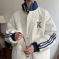！2025冬季新款男士立领棉服撞色情侣棉衣外套MY202特P80，男装棉衣，电商B220