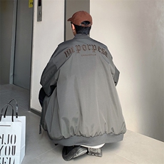 高品质秋款男立领夹克工装大口袋字母刺绣休闲外套JK158P65，男装夹克，星座1013-1