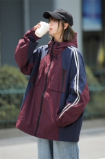 百搭情侣款运动风外套潮流拼色复古时尚个性夹克HY397P95控138，男装夹克，电商A102B