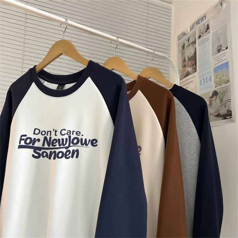 卫衣男款春秋冬季日系复古潮牌套头上衣服 W1117 P50图片