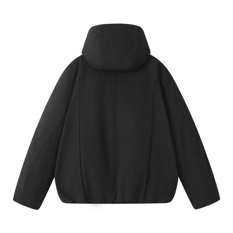 2025年冬季新款纯色插肩袖连帽羽绒服男潮牌百搭保暖羽绒服外套,男装羽绒服,电商A234