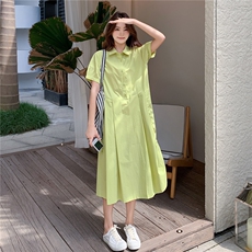 夏季纯色连衣裙2C107-99006-P159-K199，女装连衣裙，2C107