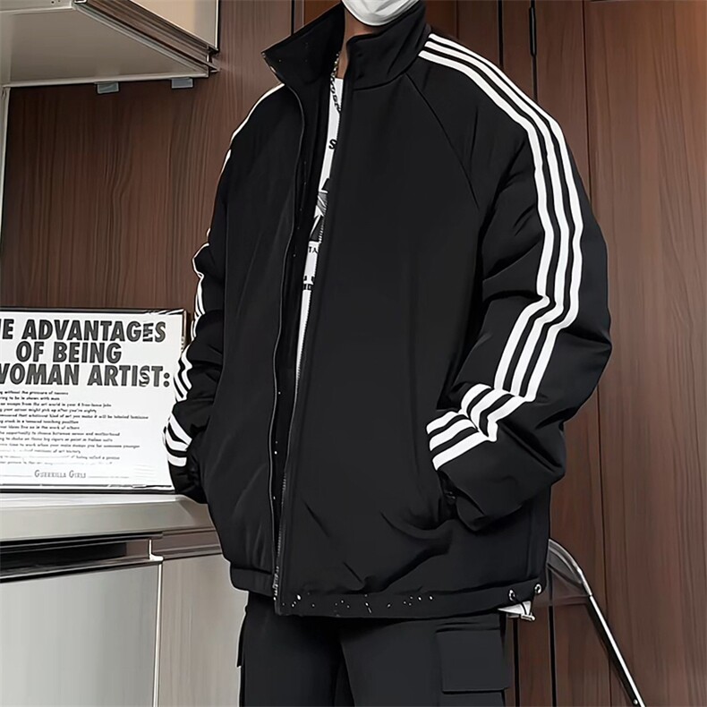 MY189/P95双面穿棉服冬季新款两面穿满天星棉衣宽松百搭加厚棉袄,男装棉衣,电商基地A050