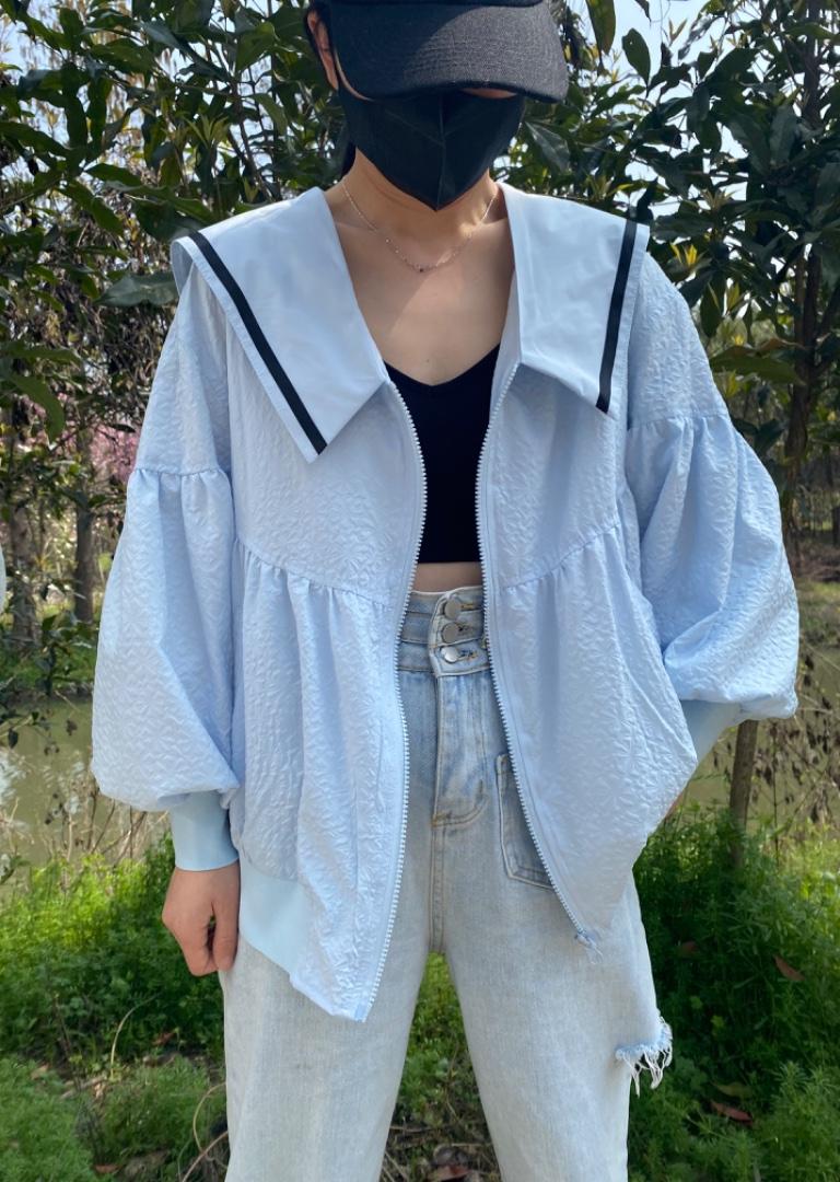 新款可盐可甜海军娃娃领防晒外套,女装其它,L·H·X