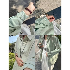 RT21P38美式复古长袖衬衫，男装衬衫，电商B323A