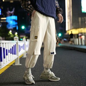 2021春秋新款工装裤九分裤宽松束脚裤潮牌男士小脚休闲裤DS828T图片