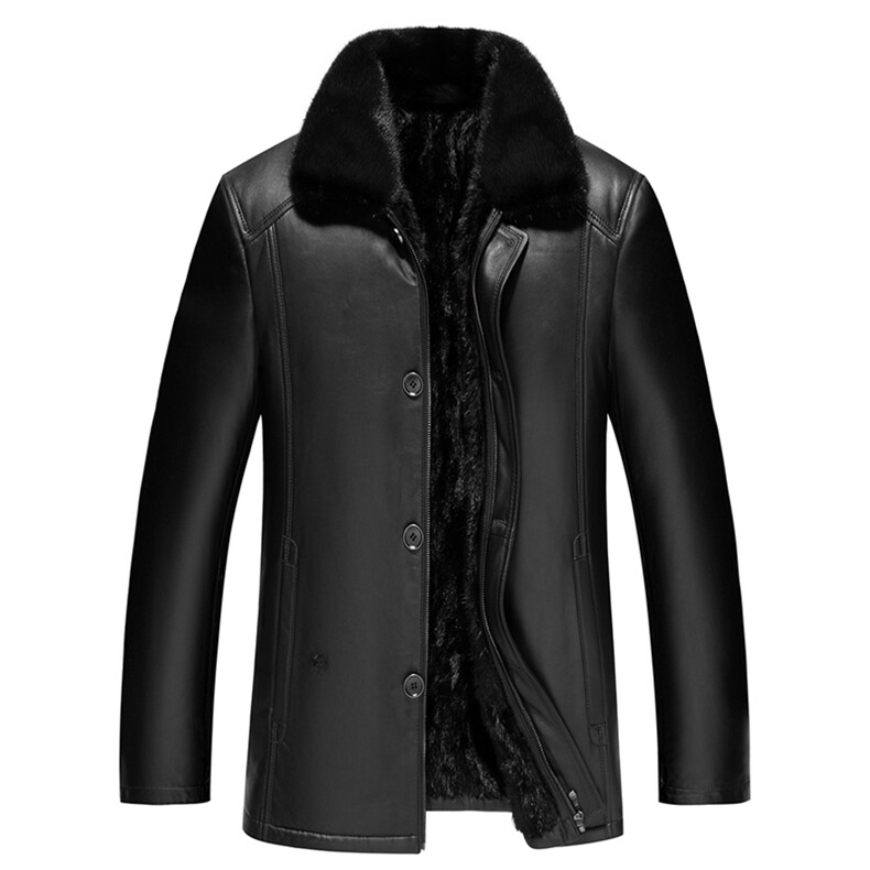 J-Z7069男式新款头层绵羊皮皮衣男真水貂内胆毛领风衣P1500，男装皮衣，电商B360