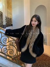 原价899.99!【依嘟】绵羊羔羊毛皮毛一体慵懒皮草狐狸毛，女装羊羔毛/颗粒绒，依嘟服饰