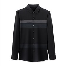 中年衬衫男2023秋季新款商务休闲爸爸长袖衬衣衬衫ALXB3513-P105,男装衬衫,电商B212（原钱塘6029）