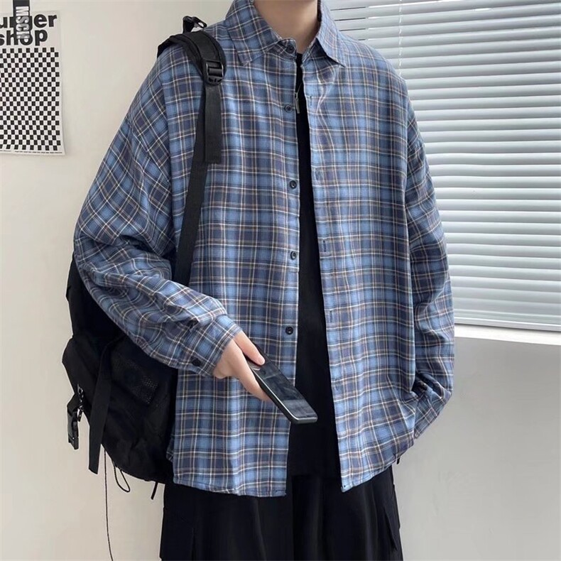 长袖衬衫春款男港风潮流CS15P32,男装衬衫,星座1116-2