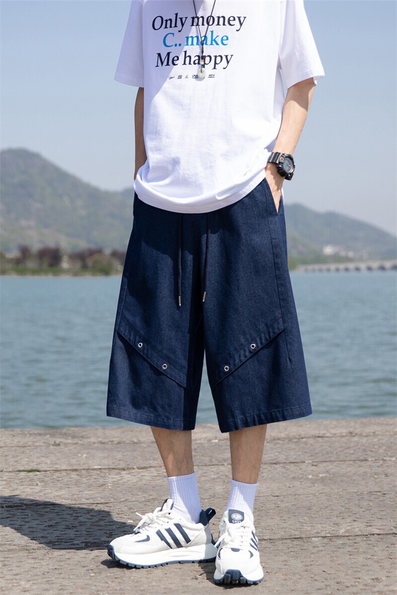 夏季新款潮牌高品质水洗原牛复古美式休闲七分牛仔裤男2556-特P39,男装牛仔裤,电商C305A