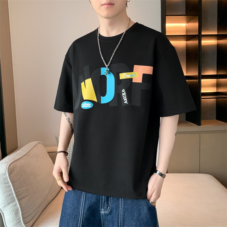 2025新款休闲短袖T恤Tx6885小码P22大码P25,男装T恤,星座1106-2（原1111B）