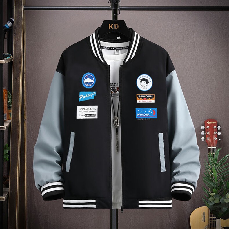 2025春季主推跑量秋棒球服夹克男韩版外套潮流JK9701-P35,男装夹克,星座1105