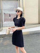 镂空花边拼接连衣裙，女装连衣裙，天使公主