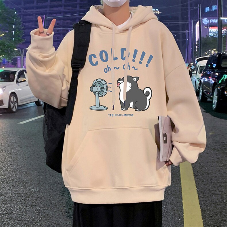CM079连帽卫衣重磅纯棉休闲帽衫美式宽松卡通大码外套,女装短外套,星座304A