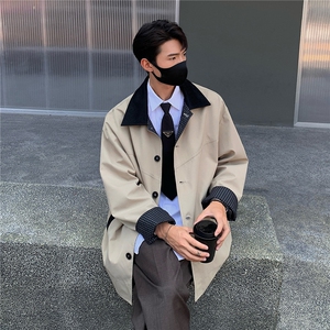 秋冬新款短款风衣精致韩风拼接大衣外套GS60020图片
