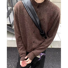 高级感纯色立领开衫毛衣原宿新款百搭简约文艺流行潮流MA318，男装针织衫/毛衣，星座1116A（原606A-3）