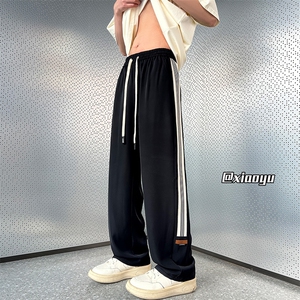 XZ616 春夏季新款贴标设计抽绳款直筒休闲裤 TY2440 特P30控58图片