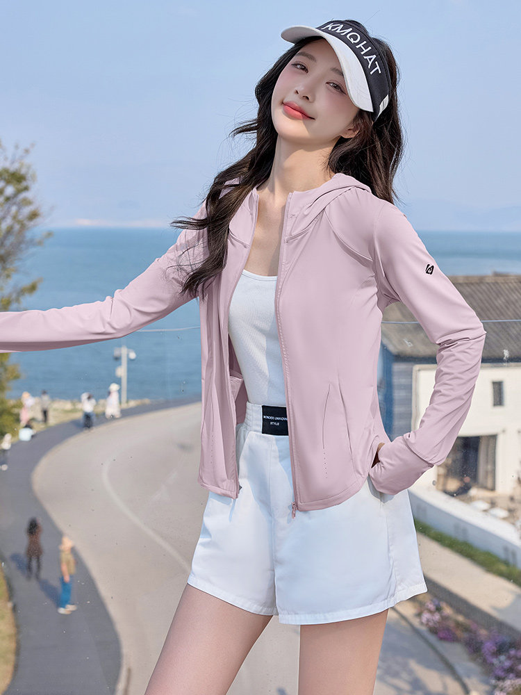 冰丝凉感防紫外线防晒衣女夏季2025新款小个子修身显瘦防晒服外套,女装防晒衣,以桐