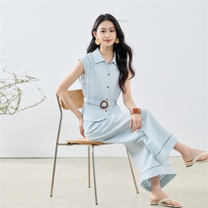 优雅淑女风两件套2026年夏季修身显瘦套装女图片