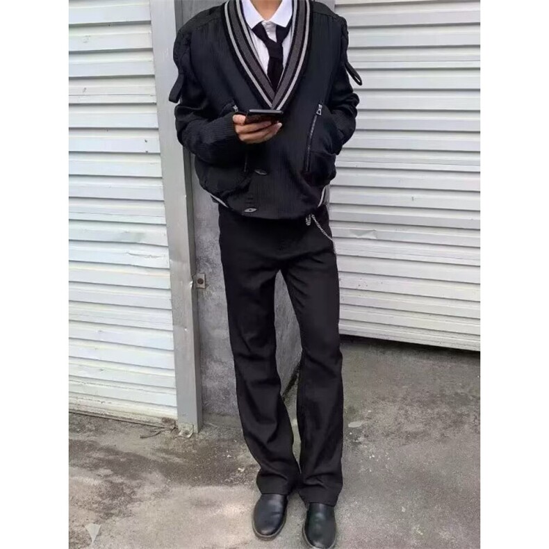 学院风制服dk男生西装套装初中高中休闲西服成人礼毕业班服外套潮,男装西服,四季星座505