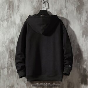【】A003-HW3081-P55冬装新款加绒连帽男士卫衣 水泥墙图片