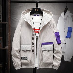 防晒衣男2021年夏季新款户外超薄透气皮肤衣服运动防风衣F919图片