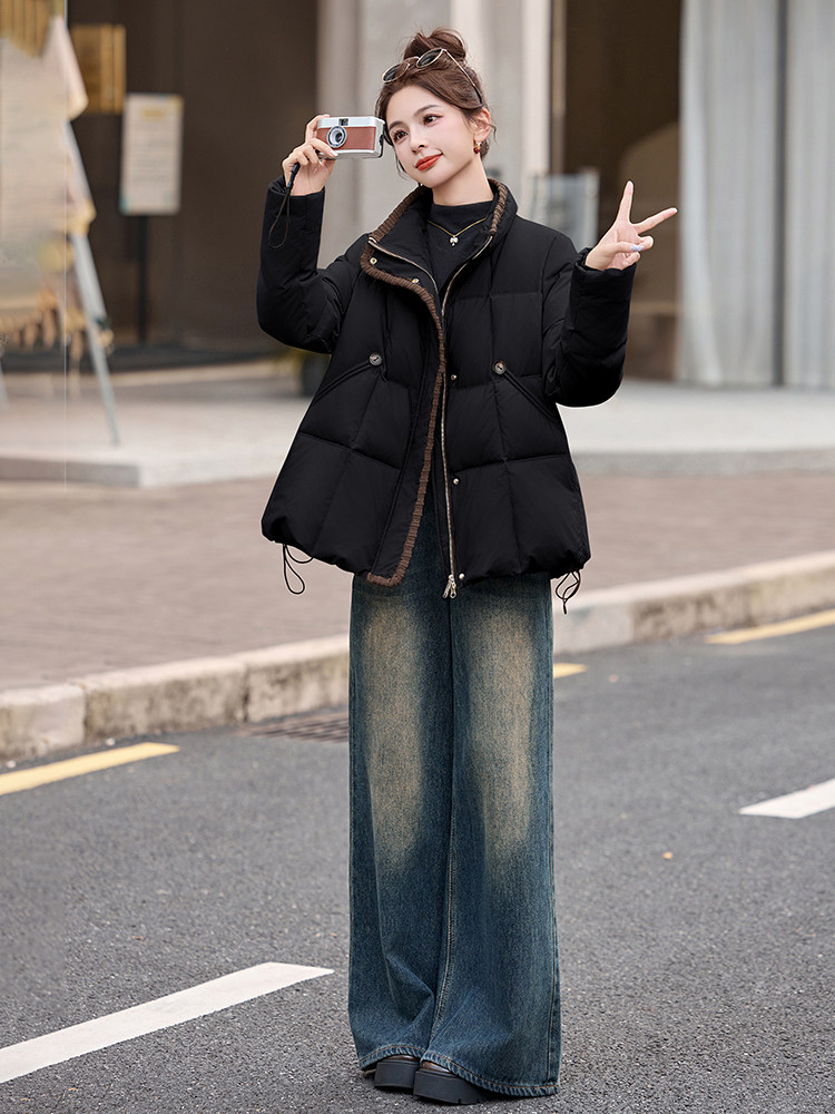 2025年冬季新款90白鸭绒休闲外套羽绒服,女装羽绒服,橙子家