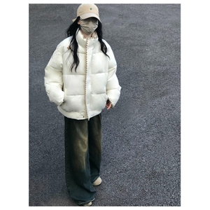 超好看民族风复古刺绣立领羽绒棉袄2025年巨好看超火情侣面包服潮图片