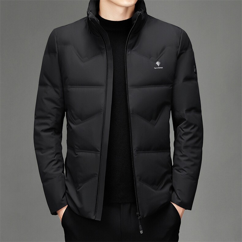 2023冬季新款90白鸭绒休闲常规羽绒服男士立领大衣男SJ78238-P260,男装羽绒服,电商B212（原钱塘6029）
