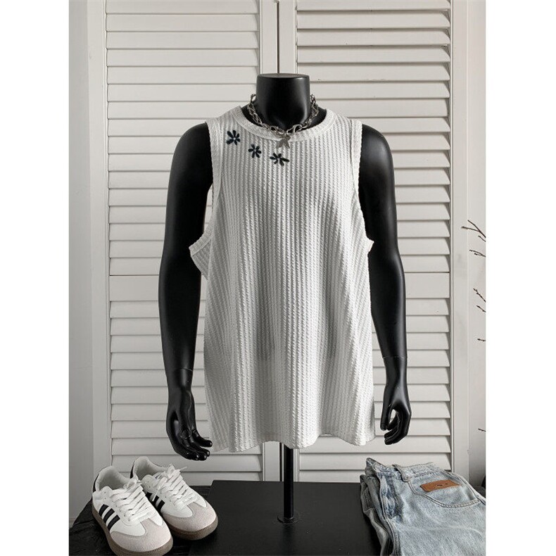 XZ809A/BXXX29/P25/控38肌理感美式印花背心T恤，男装背心/马甲，星座809A(原222-1)