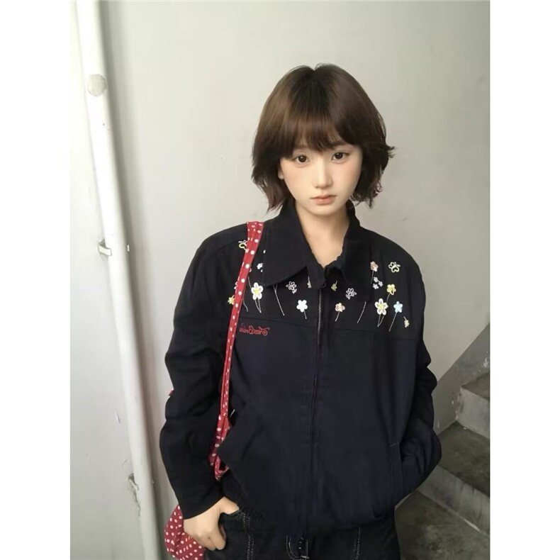 潮流ins简约流行文艺新款慵懒百搭日系原宿气质夹克时尚,男装夹克,星座506A