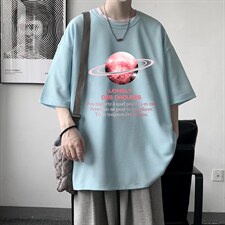 HT73184-P22华夫格t恤男短袖男大码五分袖大皂风，男装T恤，电商A040