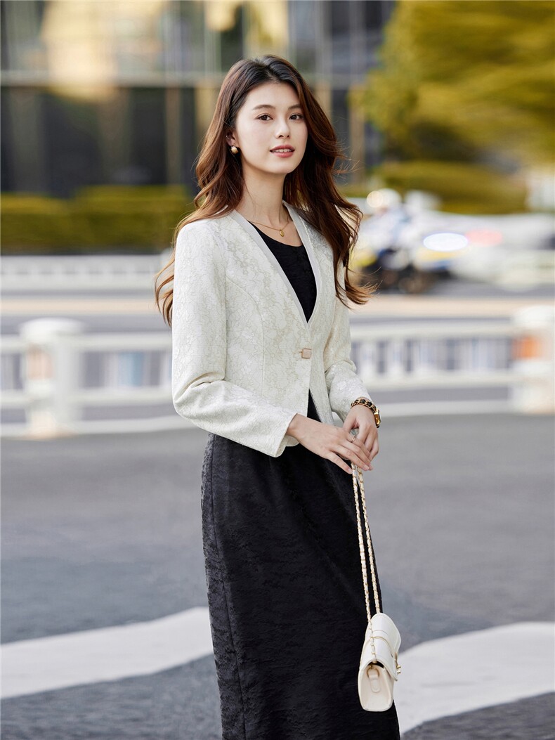 婵米儿2025秋季新款法式小西装小香风外套粗花呢显瘦上衣女,女装短外套,婵米儿
