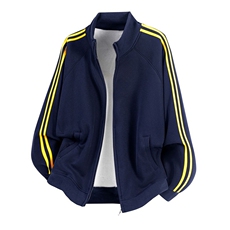 抖音得物高品质二开美式重磅宽松纯色立领双头双拉链卫衣外套W72，男装卫衣，电商A486