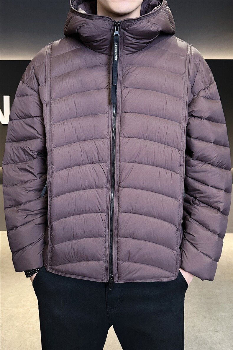 新标902025新款高品质无胆穿刺宽松排骨服连帽羽绒服5878-P355,男装羽绒服,电商A413