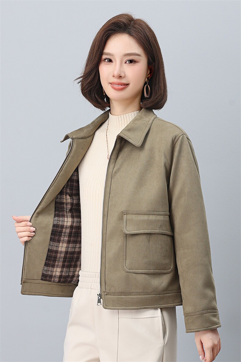 叶笙衣1186麂皮绒加棉加厚外套,女装棉衣/棉服,叶笙衣