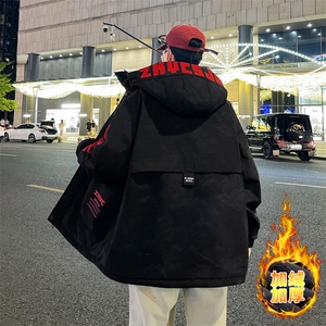 高品质男式加绒加厚夹克男时尚潮流加厚棉衣男外套MY1689-P83图片