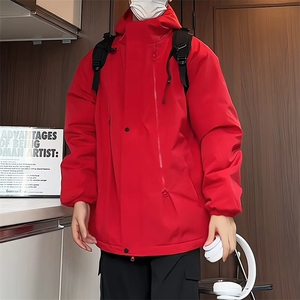 MY6160/P85加棉加厚棉衣男防风防水冲锋衣棉服棉袄大码外套上衣图片