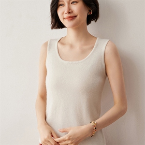 女秋冬新款针织背心保暖舒适2024年秋冬季图片