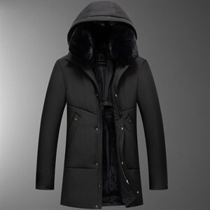 2020冬季中老年新款棉袄 8827/P140老人可脱帽子可脱毛领棉服男图片