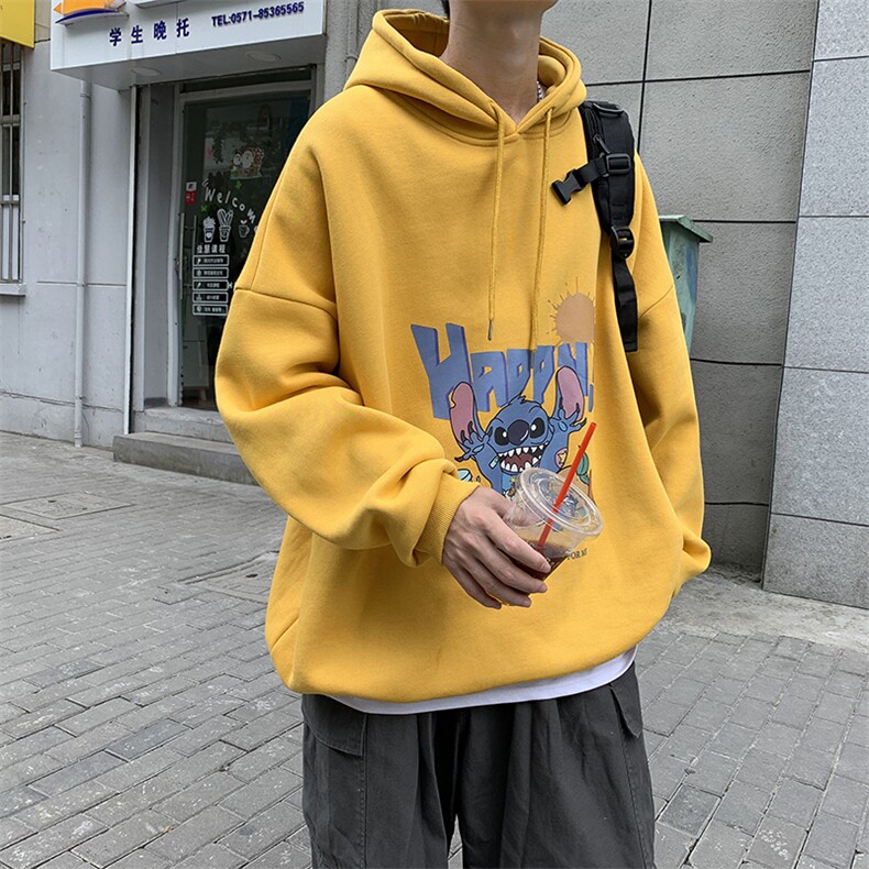 WY2077-P40纯棉连帽卫衣男大码运动帽衫宽松薄外套男,男装卫衣,电商A040