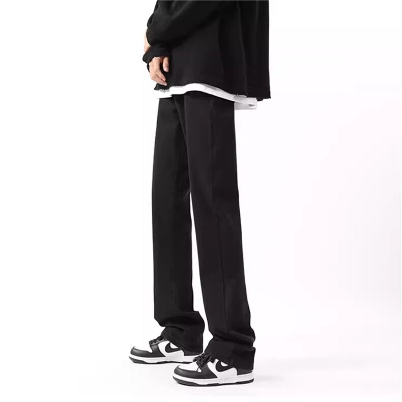 1506/QXT1060/P38牛仔裤男美式重磅喇高街纯色休闲牛仔裤,男装牛仔裤,星座1506
