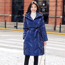 时尚女装冬季新款中长款百搭显瘦保暖鸭绒免洗外套，女装羽绒服，阿舍尔精品