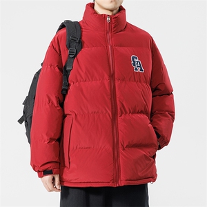 冬季新款宽松面包服港风青春立领棉服男纯色棉衣外套MY9067-P100图片