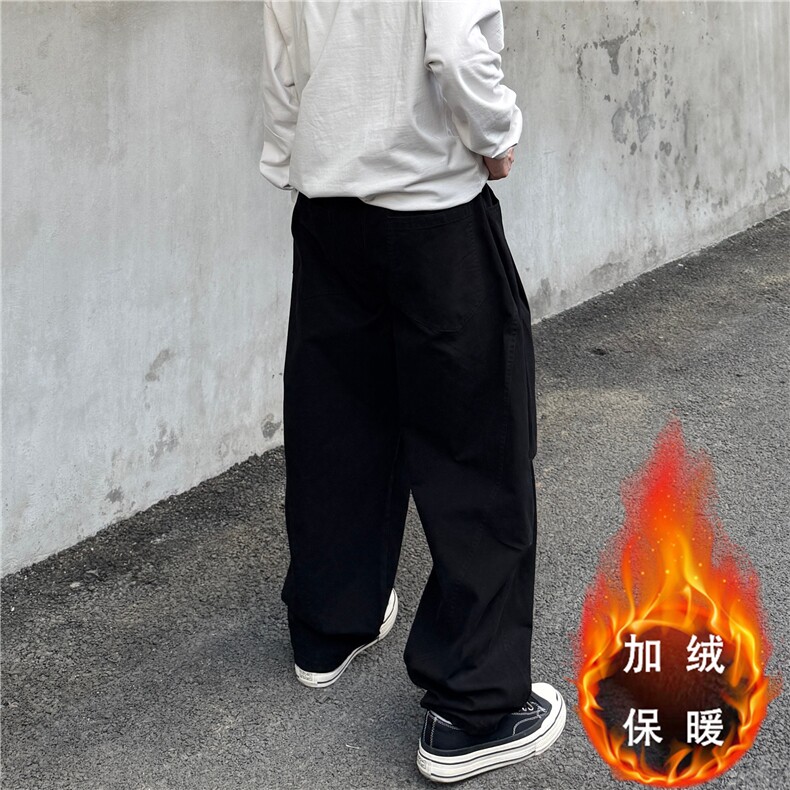 美式弯刀工装裤男秋季显瘦直筒镰刀裤子,男装工装外套,四季星座505