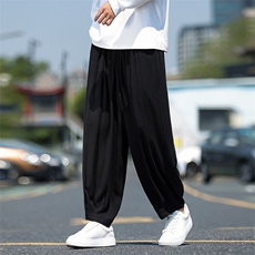现货高品质亚麻系列大码休闲裤子长裤百搭款ZK62-P70控98，男装休闲裤，电商A021