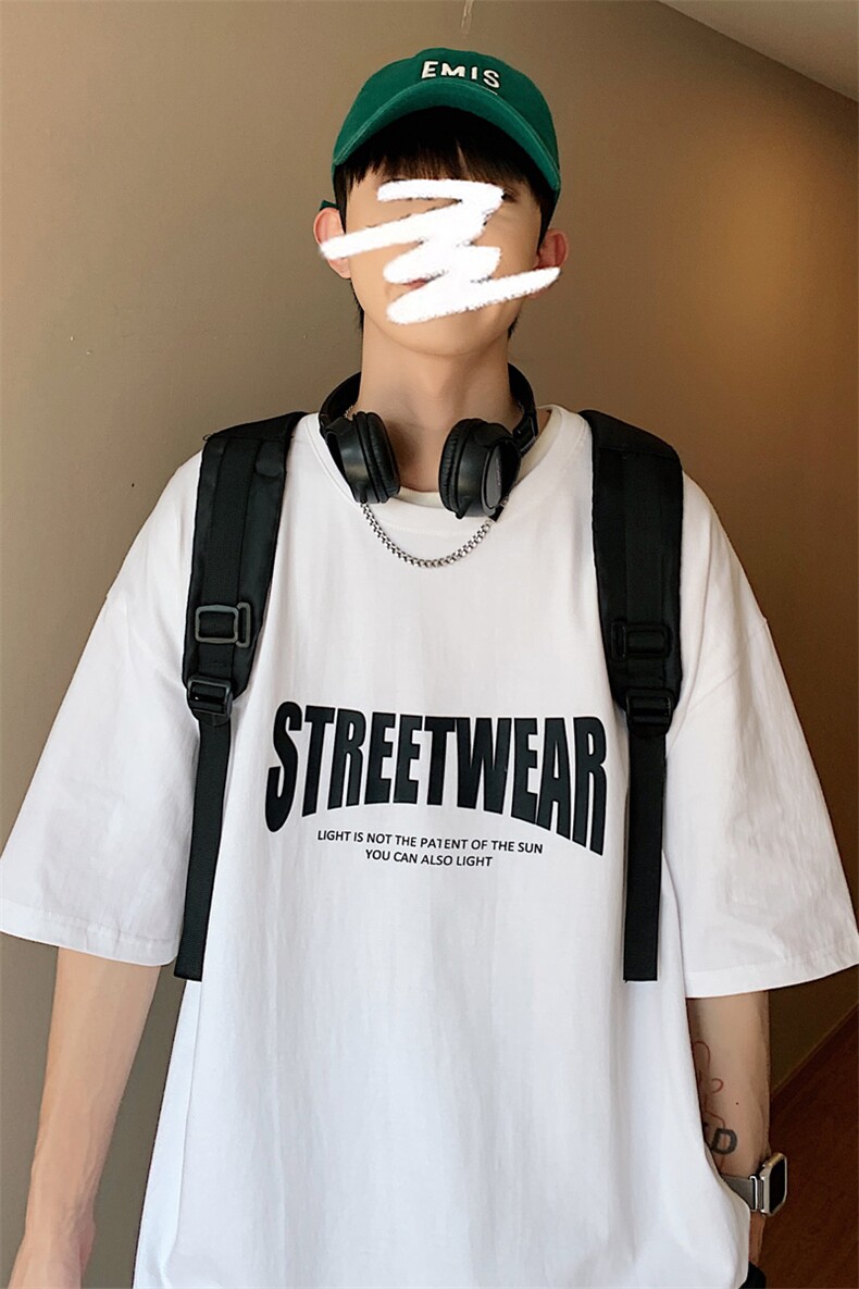 ！2023夏季新款男士短袖T恤纯棉宽松半袖体恤T2259P25,男装T恤,电商B220