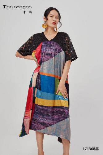 2021夏季氏族风时尚连衣裙，女装连衣裙，花辰月夕